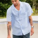 The "Coastal Breeze" Linen Shirt